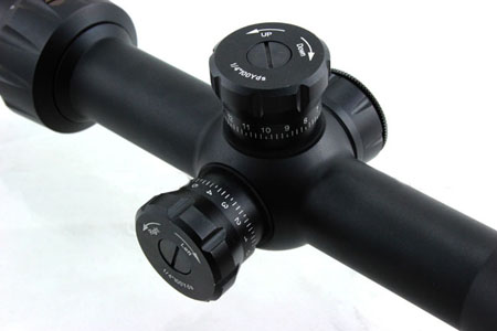 Vism 3-9x42 Full-Size Scope with Integrated Red Laser and Mil-Do